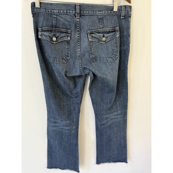 J Crew Raw Hem Womens Jeans Size 29 Cotton Straight Med Wash Blue Casual Pockets - Picture 6 of 13